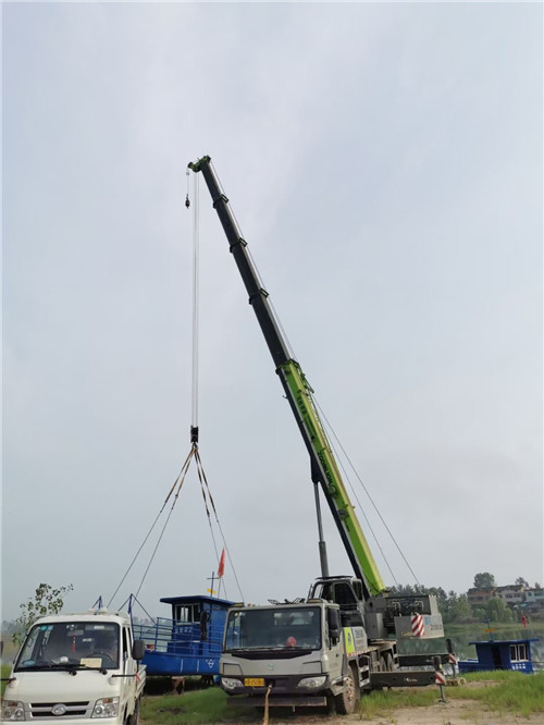 林州市桥梁建设吊装案例